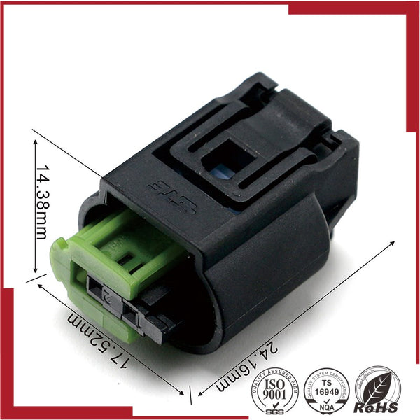 Conector 2 pines hembra BMW Serie 3 5 7 pack 100 pz