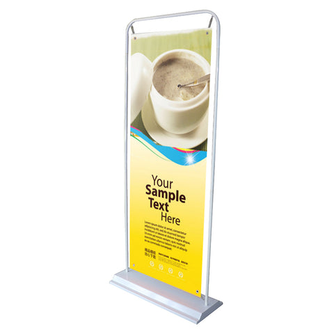1.1 Porta Publicidad Banner Exterior Con Base Contrapeso De Agua