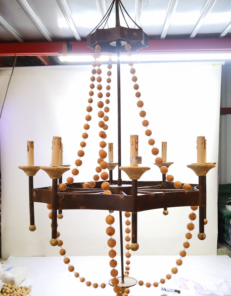 Candil Candelabro Decorativo Vintage Para Foco Tipo Vela Usado