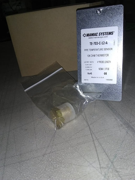 Sensor De Temperatura Termistor 10k Sonda 4 In Con Gabinete