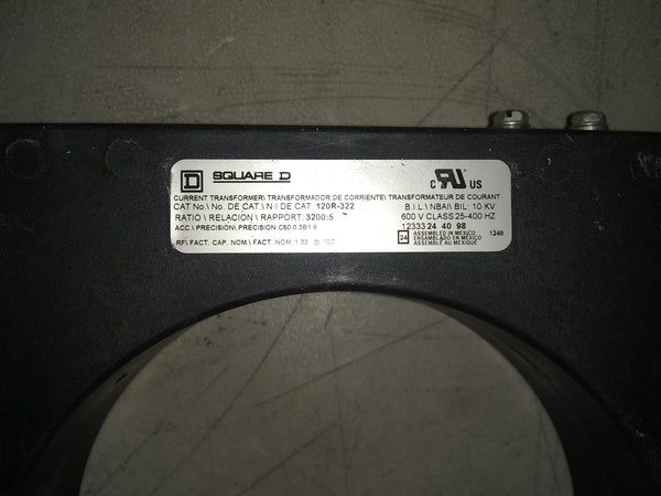 TRANSFORMADOR DE CORRIENTE 120R-322 SQUARE D