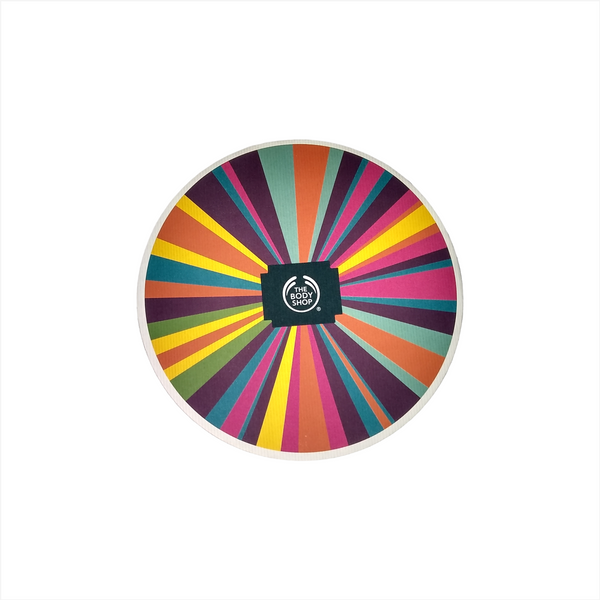 CAJA CARTON DE REGALO CIRCULAR DECORADA 27 CMS