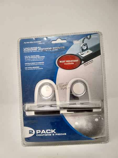 Puntos Anclaje Universal De Cromo Para Caja Pick Up Camionet