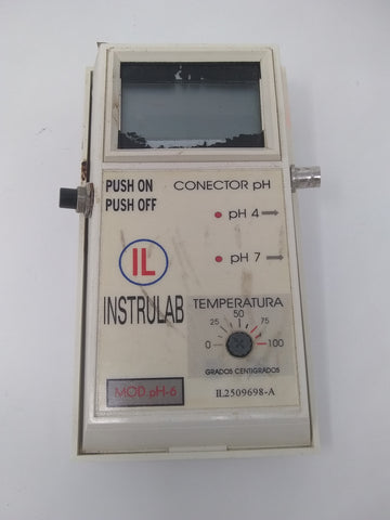 Medidor De Ph Portatil Con Electrodo Instrlab Modelo Ph-6