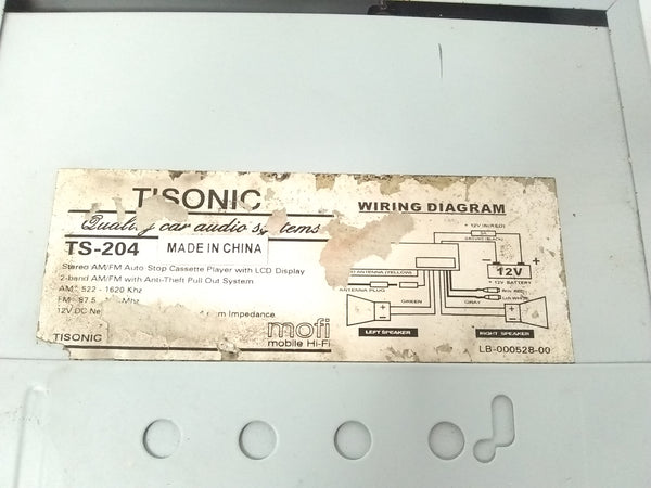Estereo Tisonic Modelo TS-204