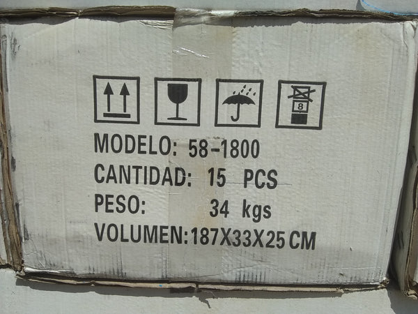 Tubo De Vidrio Al Vacío Calentador Solar 1800x58mm Repuesto BIOTEC SOLAR