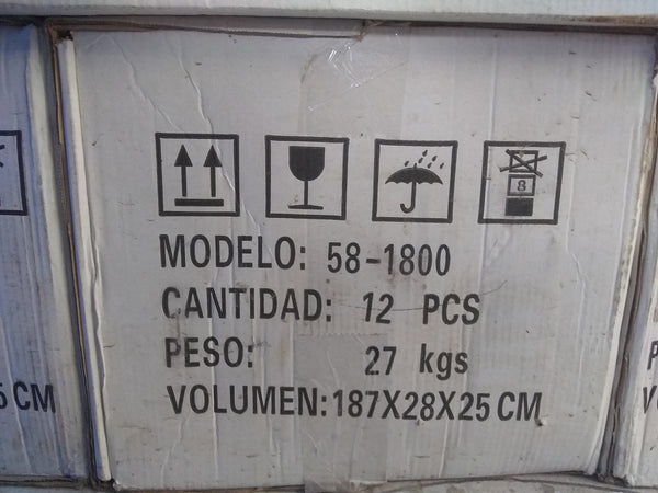 Tubo De Vidrio Al Vacío Calentador Solar 1800x58mm Repuesto BIOTEC SOLAR