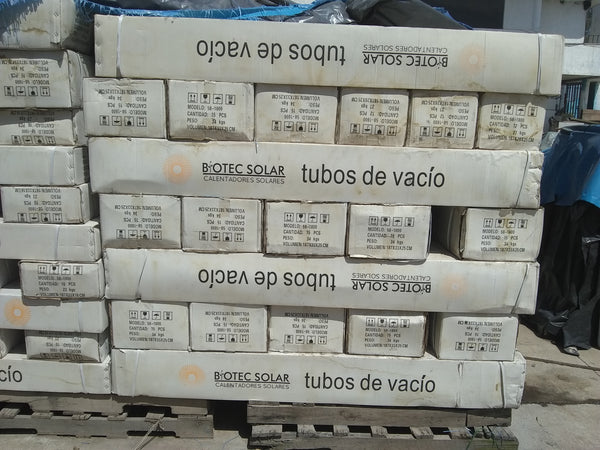 Tubo De Vidrio Al Vacío Calentador Solar 1800x58mm Repuesto BIOTEC SOLAR