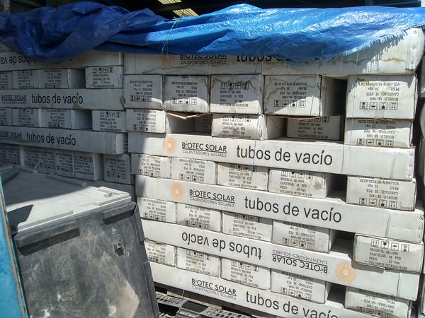 Tubo De Vidrio Al Vacío Calentador Solar 1800x58mm Repuesto BIOTEC SOLAR