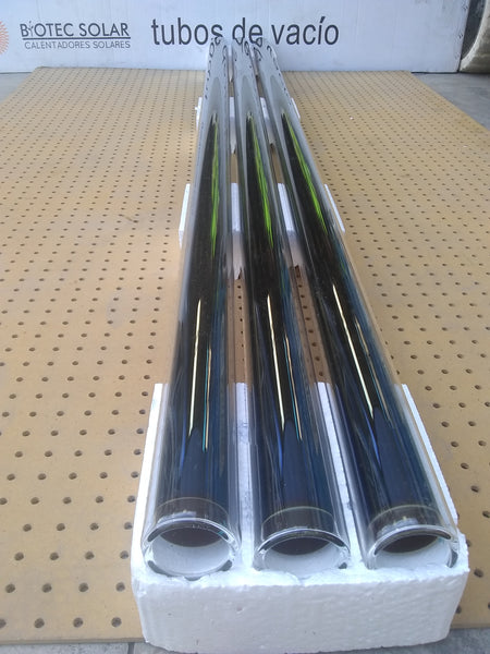 Tubo De Vidrio Al Vacío Calentador Solar 1800x58mm Repuesto BIOTEC SOLAR