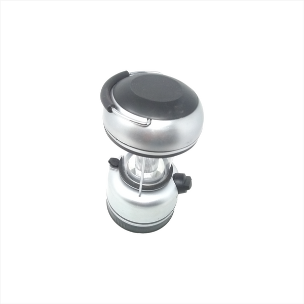 Linterna camping portatil de mano 12 luces Led regulable AC y Baterías