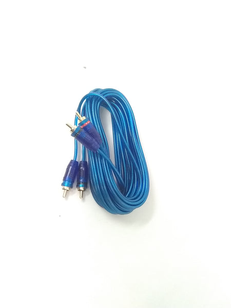 Cable RCA interconexión audio blindado en espiral de 2 canales