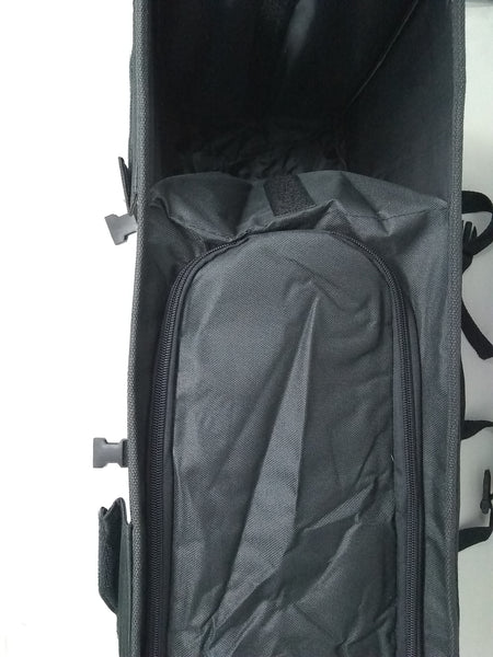 Maletín Hielera Bolsa Negro Con Divisiones 47cm X 29cm X 18cm
