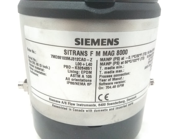 Transmisor Siemens Sitrans F M Mag 8000 7me68103mj312ca0-z
