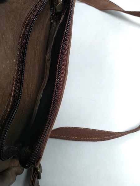 Bolsa Mediana Bandolera Mariconera De Piel Para Hombre