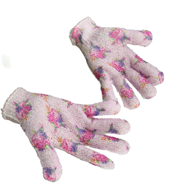 50 Par guantes de baño exfoliantes Avon Flores