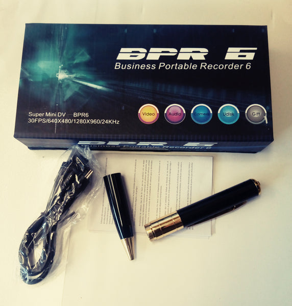 Camara Pluma Espia Oculta Bpr 6 Recargable