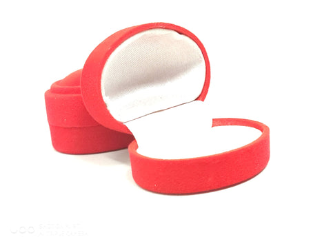 25 Estuche/caja Terciopelo Rojo Anillo/joyeria