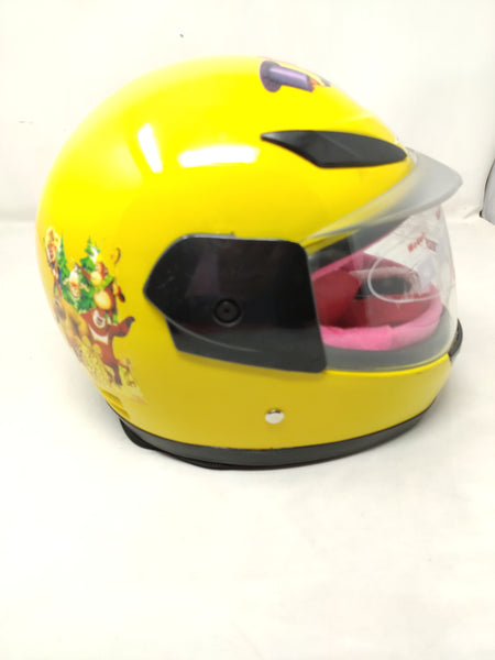 Casco De Moto Infantil Colores Visor Tapa Seguridad Niños