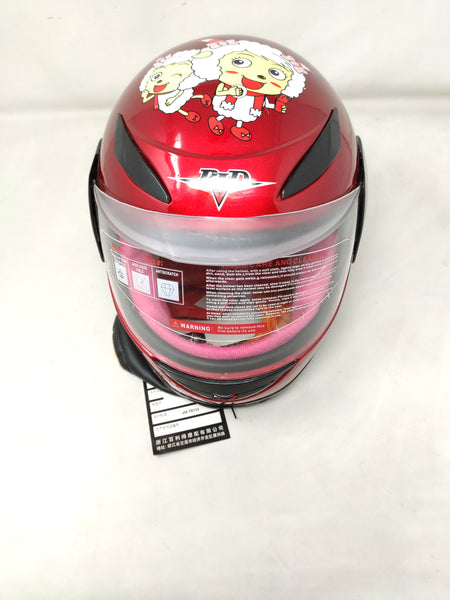 Casco De Moto Infantil Colores Visor Tapa Seguridad Niños