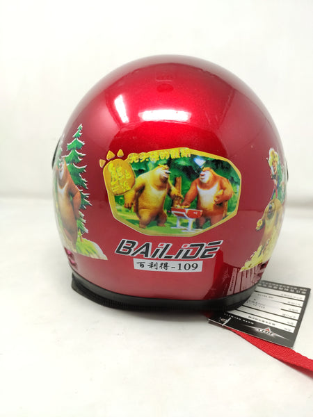 Casco De Moto Infantil Colores Visor Tapa Seguridad Niños