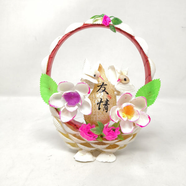 Canasta Cesta Decorativa De Conchas Del Mar Estilo Japones