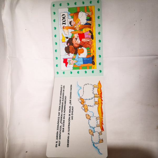 Libro Infantil Rompecabezas 4 Pza Enseñanza Interactiva