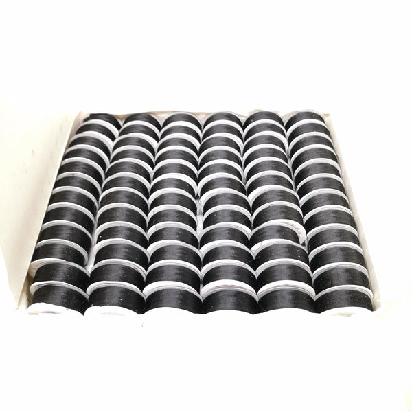 10 Bobinas de hilo poliéster negro Cara Magnética 235 yardas