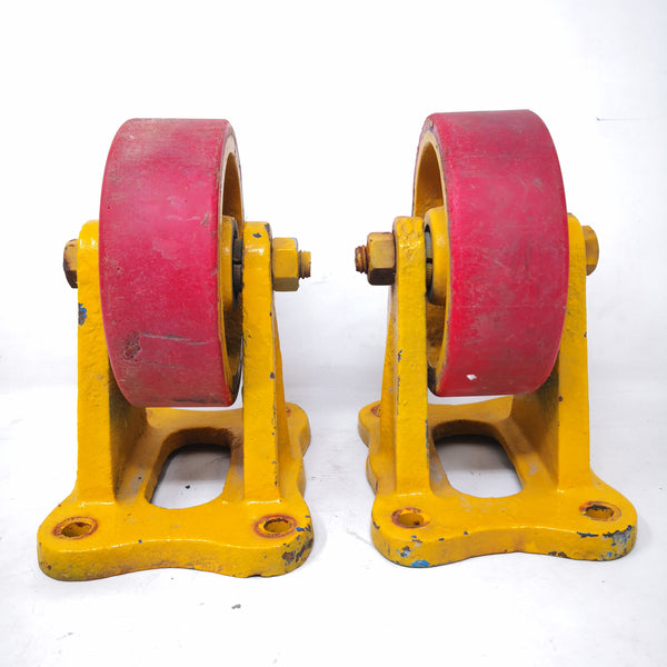 Llanta industrial plástico solido 5pulg Patin pack 2pz