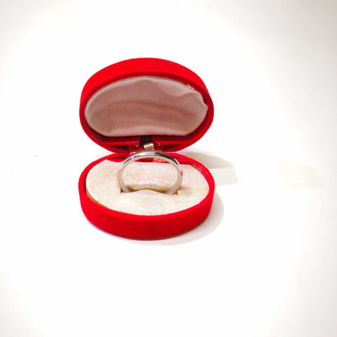 Anillo Plateado Para Pareja
