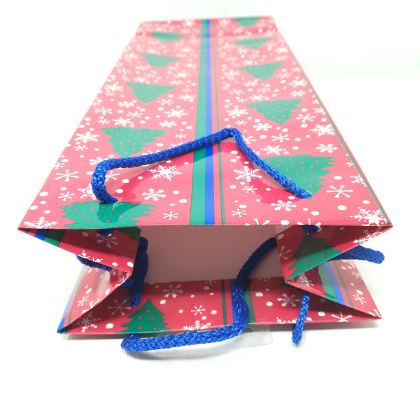 Bolsa para regalo navideñas 6pzas 32x12x8 cms