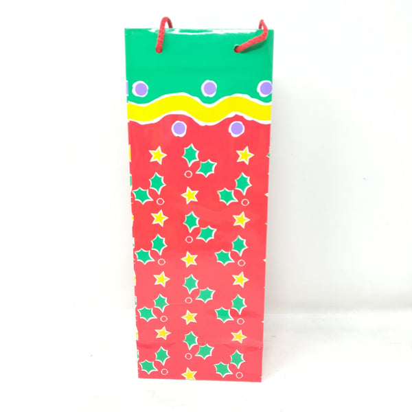 Bolsa para regalo navideñas 6pzas 32x12x8 cms