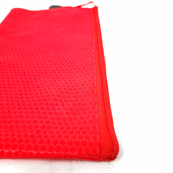 Lapicero Estuche escolar rojo 22x12cms 10 piezas