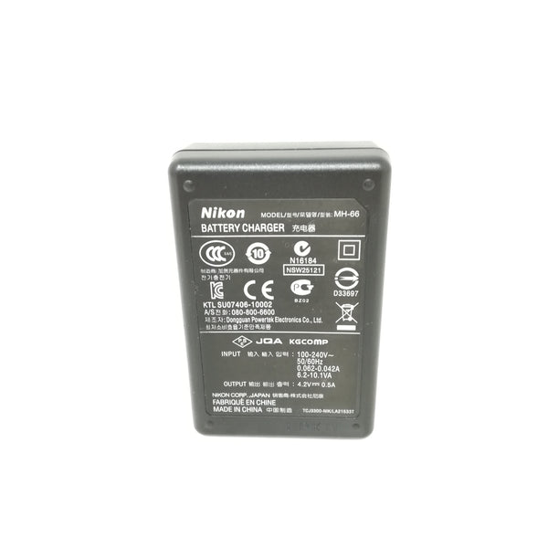 Cargador compacto batería Nikon MH-66 cámara DSLR