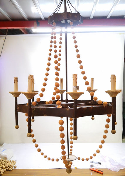Candil Candelabro Decorativo Vintage Para Foco Tipo Vela Usado