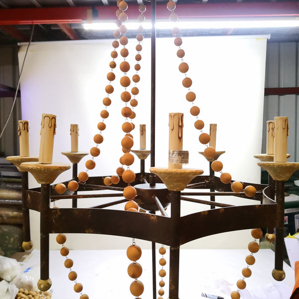 Candil Candelabro Decorativo Vintage Para Foco Tipo Vela Usado