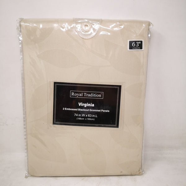 Cortina Doble Ventana Virginia Panel Beige Royal