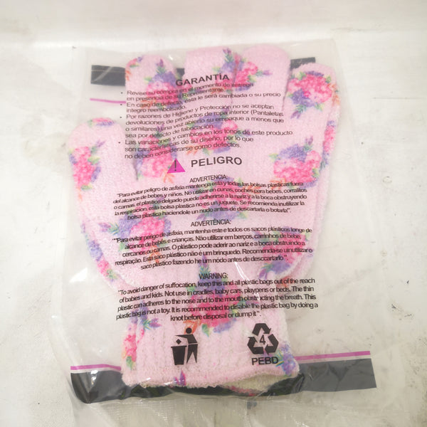 50 Par guantes de baño exfoliantes Avon Flores