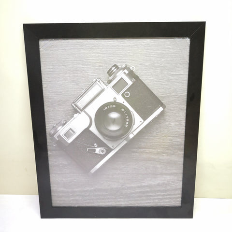 CUADRO DECORATIVO VINTAGE CAMARA CON MARCO 58X47.5 CM