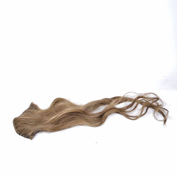 Cortina extensión para cabello de 35 cm castaños