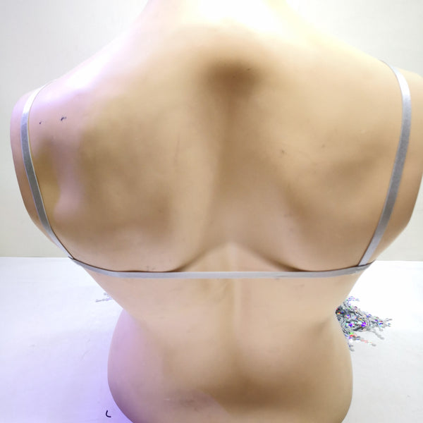 Blusa sin mangas de lentejuelas con tirantes para dama