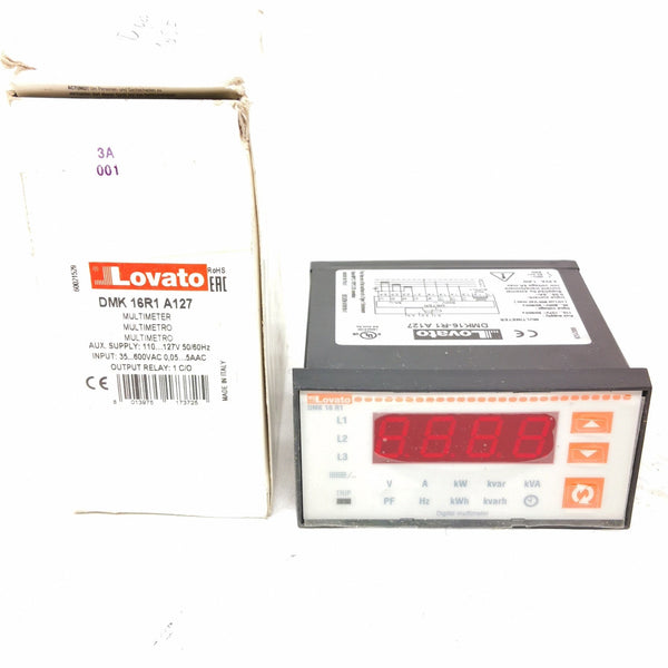 Multimetro Trifasico Industrial led lovato DMK16-R1-A127