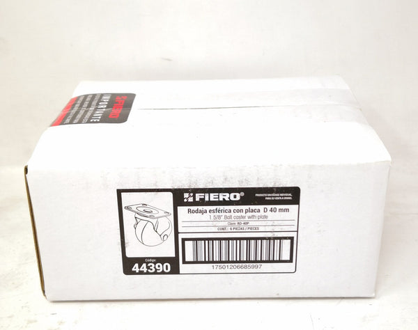 Rodaja esférica con placa fierro 40mm FIERO 44390