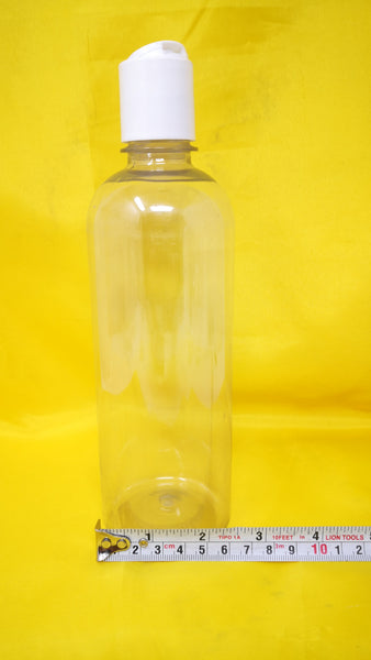 10 Envase Plastico Botella Cilindrica Con Tapa 500 Ml
