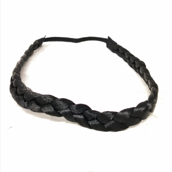 Pack 5 Docenas Diademas De Cabello Trenza Sintética Resorte Mayoristas
