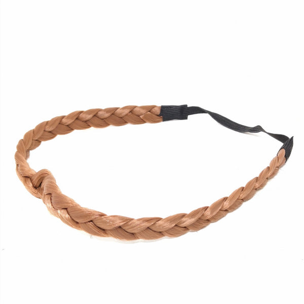 Pack 5 Docenas Diademas De Cabello Trenza Sintética Resorte Mayoristas