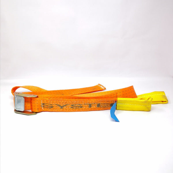 DOS Eslinga Plana Con Hebilla System 1.75 M X 5 Cm 50 Kd Naranja