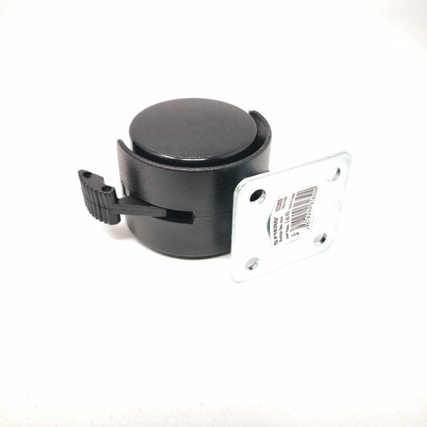Rodaja Nylon Tipo Yoyo Placa Móvil 40mm Con freno Paq 4 pzs