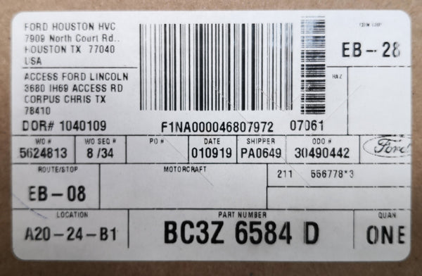 Empaque junta tapa de válvulas Ford BC3Z-6584-D F350 F250