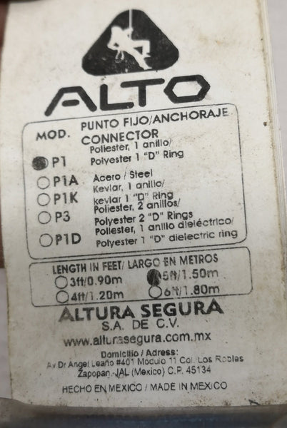 Correa Linea Vida Seguridad Punto Fijo Anclaje Usado ALTO p1